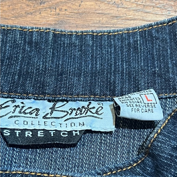 Erica Brooke Collection Jean Jacket Size Large - Picture 5 of 12